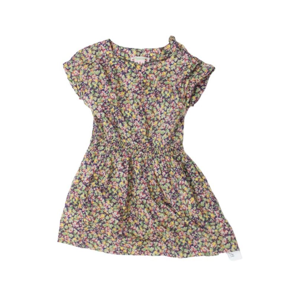 Bonpoint Childrens Girls Floral Print A Line Dress Multi Colored Size 6